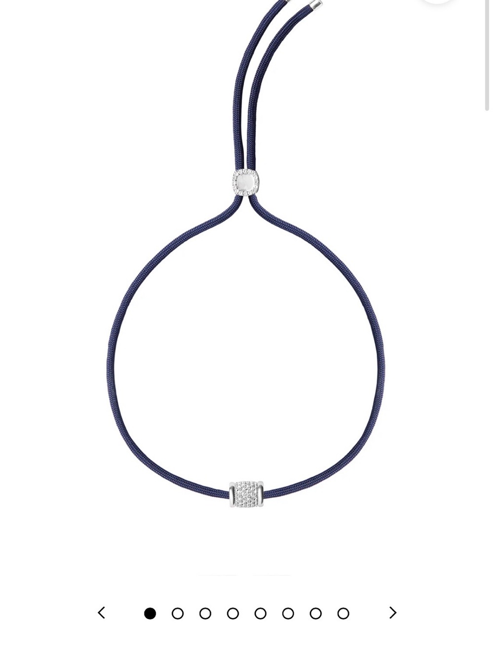 Dorsey paracord with lab sapphire pendant